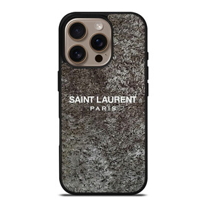 SAINT LAURENT PARIS RASFUR FABRIC iPhone 16 Pro Case Cover SAINT LAURENT PARIS RASFUR FABRIC iPhone 16 Pro Case Cover