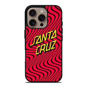 SANTA CRUZ SKATEBOARD WAVY RED iPhone 16 Pro Case Cover SANTA CRUZ SKATEBOARD WAVY RED iPhone 16 Pro Case Cover