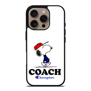 SNOOPY COACH CHAMPION LOGO iPhone 16 Pro Case Cover SNOOPY COACH CHAMPION LOGO iPhone 16 Pro Case Cover