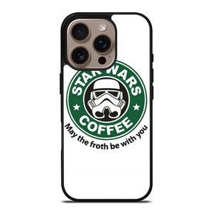 STARBUCKS COFFEE STAR WARS MAY THE FROTH BE WITH YOU iPhone 16 Pro Case Cover