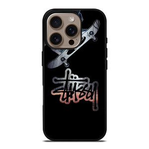 STUSSY SKATEBOARD LOGO iPhone 16 Pro Case Cover STUSSY SKATEBOARD LOGO iPhone 16 Pro Case Cover