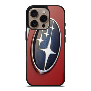 SUBARU CAR RED EMBLEM iPhone 16 Pro Case Cover