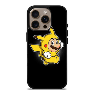 SUPER MARIO BROS X PIKACHU POKEMON iPhone 16 Pro Case Cover SUPER MARIO BROS X PIKACHU POKEMON iPhone 16 Pro Case Cover