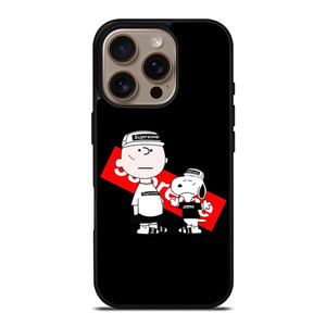 SUPREME SNOOPY AND CHARLIE BROWN iPhone 16 Pro Case Cover SUPREME SNOOPY AND CHARLIE BROWN iPhone 16 Pro Case Cover