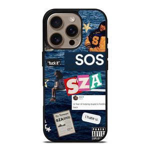 SZA SOS ALBUM COLLAGE iPhone 16 Pro Case Cover