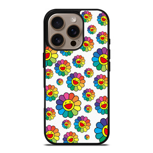 TAKASHI MURAKAMI FLOWER PATTERN iPhone 16 Pro Case Cover