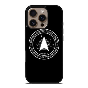 UNITED STATES SPACE FORCE BLACK iPhone 16 Pro Case Cover