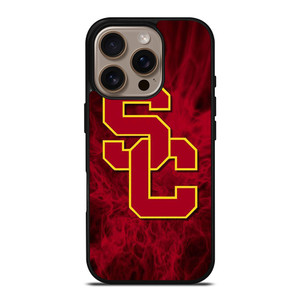 USC TROJANS RED SMOKED LOGO iPhone 16 Pro Case Cover USC TROJANS RED SMOKED LOGO iPhone 16 Pro Case Cover