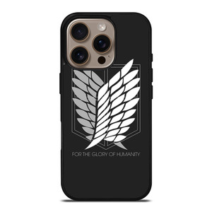 WINGS OF FREEDOM ATTACK ON TITANS HUMANITY SYMBOL iPhone 16 Pro Case Cover WINGS OF FREEDOM ATTACK ON TITANS HUMANITY SYMBOL iPhone 16 Pro Case Cover