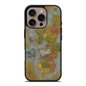 WORLD OF WARCRAFT GAMES MAP iPhone 16 Pro Case Cover WORLD OF WARCRAFT GAMES MAP iPhone 16 Pro Case Cover