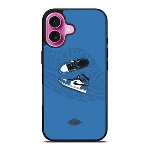 AIR JORDAN 1 SNEAKERS BLUE iPhone 16 Plus Case Cover AIR JORDAN 1 SNEAKERS BLUE iPhone 16 Plus Case Cover