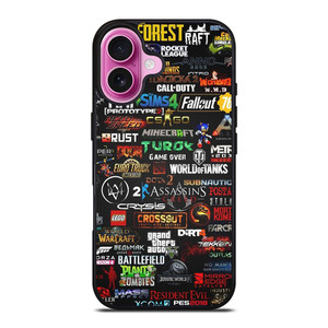ALL GAMES LOGO CROSSOVER iPhone 16 Plus Case Cover ALL GAMES LOGO CROSSOVER iPhone 16 Plus Case Cover
