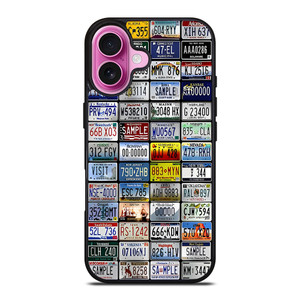 ALL STATES LICENSE PLATE COLLAGE iPhone 16 Plus Case Cover ALL STATES LICENSE PLATE COLLAGE iPhone 16 Plus Case Cover