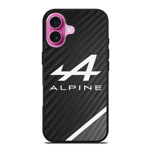 ALPINE AUTOMOBILES LOGO CARBON iPhone 16 Plus Case Cover