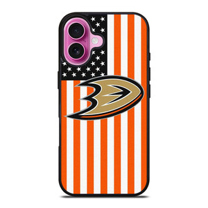 ANAHEIM DUCKS USA FLAG iPhone 16 Plus Case Cover