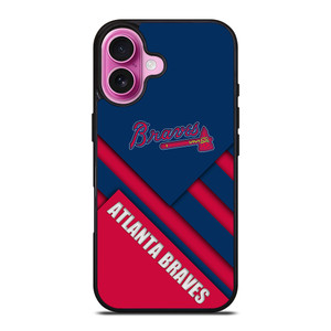 ATLANTA BRAVES BASEBALL ABSTRACT LOGO iPhone 16 Plus Case Cover ATLANTA BRAVES BASEBALL ABSTRACT LOGO iPhone 16 Plus Case Cover
