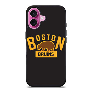 BOSTON BRUINS NHL BEAR SYMBOL iPhone 16 Plus Case Cover BOSTON BRUINS NHL BEAR SYMBOL iPhone 16 Plus Case Cover