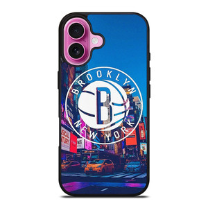 BROOKLYN NEW YORK NBA TIME SQUARE iPhone 16 Plus Case Cover