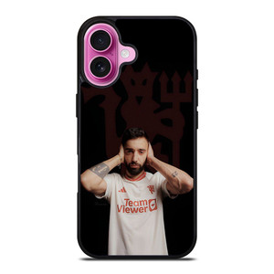 BRUNO FERNANDES MANCHESTER UNITED RED DEVILS iPhone 16 Plus Case Cover
