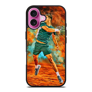 CARLOS ALCARAZ TENNIS iPhone 16 Plus Case Cover CARLOS ALCARAZ TENNIS iPhone 16 Plus Case Cover