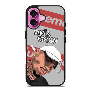 CHRIS BROWN CARTOON SUPREME iPhone 16 Plus Case Cover CHRIS BROWN CARTOON SUPREME iPhone 16 Plus Case Cover