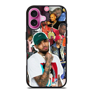CHRIS BROWN SINGER COLLAGE iPhone 16 Plus Case Cover