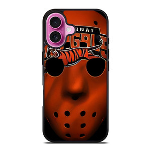 CINCINNATI BENGALS JASON FRIDAY MASK iPhone 16 Plus Case Cover CINCINNATI BENGALS JASON FRIDAY MASK iPhone 16 Plus Case Cover