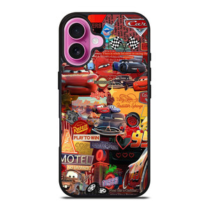 DISNEY CARS MOVIE COLLAGE iPhone 16 Plus Case Cover
