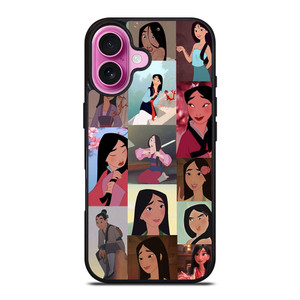 DISNEY PRINCESS MULAN COLLAGE iPhone 16 Plus Case Cover DISNEY PRINCESS MULAN COLLAGE iPhone 16 Plus Case Cover