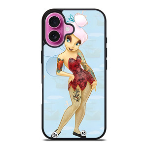DISNEY TINKERBELL GOTHIC TATOOED CARTOON iPhone 16 Plus Case Cover DISNEY TINKERBELL GOTHIC TATOOED CARTOON iPhone 16 Plus Case Cover