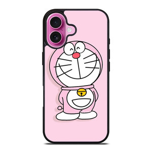 DORAEMON CARTOON PINK iPhone 16 Plus Case Cover