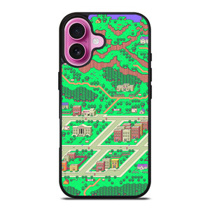 EARTHBOUND GAMES MAP iPhone 16 Plus Case Cover