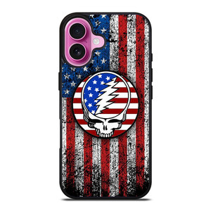 GRATEFUL DEAD USA FLAG iPhone 16 Plus Case Cover GRATEFUL DEAD USA FLAG iPhone 16 Plus Case Cover