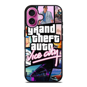 GTA GRAND THEFT AUTO VICE CITY POSTER iPhone 16 Plus Case Cover