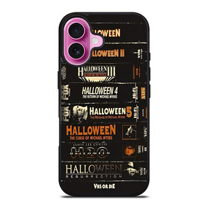 HALLOWEEN HORROR MOVIES COLLECTION iPhone 16 Plus Case Cover