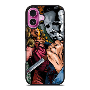 HALLOWEEN MICHAEL MYERS SCARY CARTOON iPhone 16 Plus Case Cover