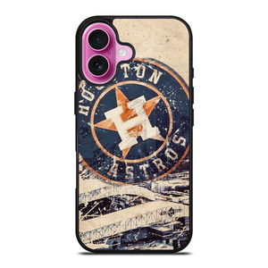 HOUSTON ASTROS BASEBALL VINTAGE BADGE iPhone 16 Plus Case Cover