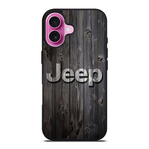 JEEP WOOD LOGO iPhone 16 Plus Case Cover