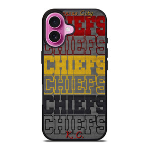 KANSAS CITY CHIEFS METAL SYMBOL iPhone 16 Plus Case Cover