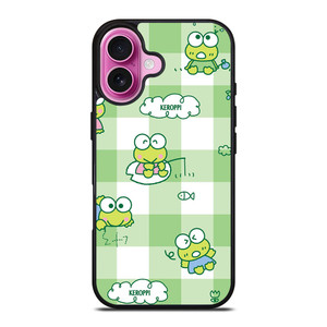 KEROPPI CARTOON TARTAN PATTERN iPhone 16 Plus Case Cover