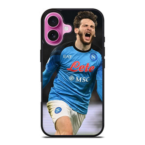 KHVICHA KVARATSKHELIA NAPOLI FOOTBALL iPhone 16 Plus Case Cover