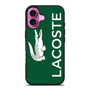 LACOSTE GREEN LOGO iPhone 16 Plus Case Cover LACOSTE GREEN LOGO iPhone 16 Plus Case Cover