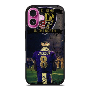 LAMAR JACKSON KING OF THE NORTH iPhone 16 Plus Case Cover