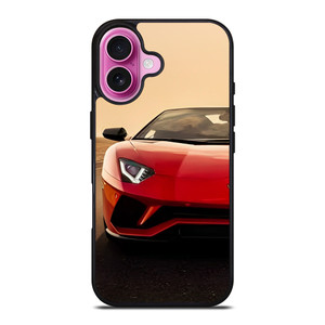 LAMBORGHINI AVENTADOR SUNSET iPhone 16 Plus Case Cover