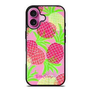LILLY PULITZER PINK PINEAPPLE iPhone 16 Plus Case Cover LILLY PULITZER PINK PINEAPPLE iPhone 16 Plus Case Cover