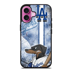 LOS ANGELES BASEBALL DOG MASCOT iPhone 16 Plus Case Cover