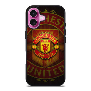 MANCHESTER UNITED METAL LOGO iPhone 16 Plus Case Cover