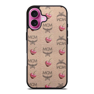 MCM WORLD WIDE APPLE LOVE LEATHER iPhone 16 Plus Case Cover MCM WORLD WIDE APPLE LOVE LEATHER iPhone 16 Plus Case Cover