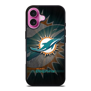 MIAMI DOLPHINS FOOTBALL METAL LOGO iPhone 16 Plus Case Cover MIAMI DOLPHINS FOOTBALL METAL LOGO iPhone 16 Plus Case Cover