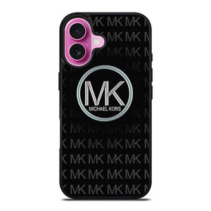 MICHAEL KORS BLACK PATTERN iPhone 16 Plus Case Cover MICHAEL KORS BLACK PATTERN iPhone 16 Plus Case Cover